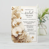 Formal einfaches klassisches Brautparty Einladung (Stehend Vorderseite)