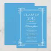 Formal Elegant Class of 2015 Graduation Party Einladung (Vorne/Hinten)