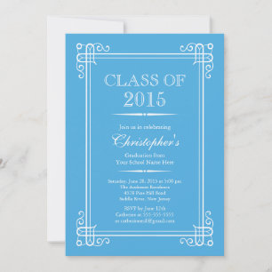 Formal Elegant Class of 2015 Graduation Party Einladung