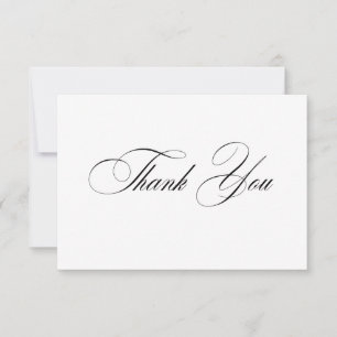 Formal Elegant Danke Karte