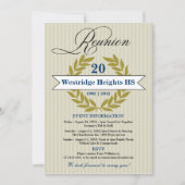Formal Elegant High School Wiedersehen Einladung (Vorderseite)