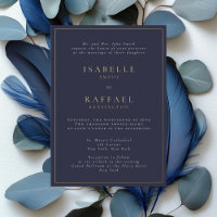 Formal Elegant Navy Multiple Location Wedding