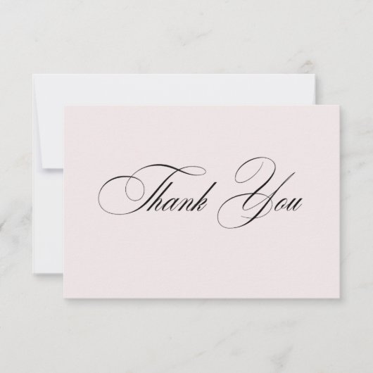 Formal Elegant Thank You Card Dankeskarte (Vorderseite)