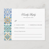 Formal Elegant Watercolor Italienische Hochzeit RS Begleitkarte (Vorderseite)