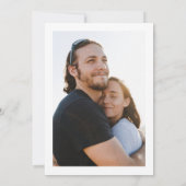 Formal Elegante Calligrafy Black Krawatte Foto Hoc Einladung (Rückseite)