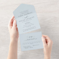Formal elegante Himmelblau klassische Hochzeit