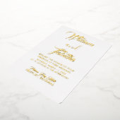 Formal Elegante Hochzeitsreise Folieneinladung (Gedreht)