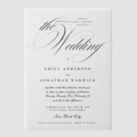 Formal Elegante Kalligrafie Tuxedo Die Hochzeit