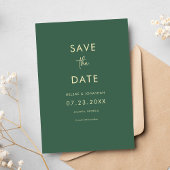Formal Elegante Minimalistisch Moderne Hochzeit Save The Date
