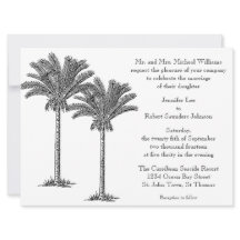 Formal Elegante Palme Tree Tropical Island Hochzei