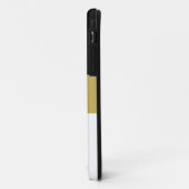 Formal Elegante Schwarz Golden Brown Case-Mate iPhone Hülle (Hinten/Links)