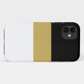 Formal Elegante Schwarz Golden Brown Case-Mate iPhone Hülle (Rückseite (Horizontal))