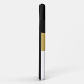 Formal Elegante Schwarz Golden Brown Case-Mate iPhone Hülle (Hinten/Rechts)