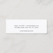 Formal Eleganter Abschluss Namenskarte (Rückseite)