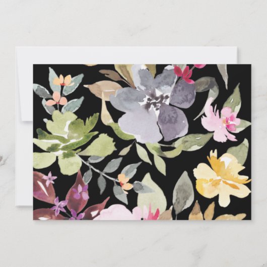 Formal Eleganter Minimalismus Schwarzer Text Hochz Save The Date (Rückseite)