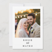 Formal Evening With Unique And Elegant Wedding Einladung (Vorderseite)