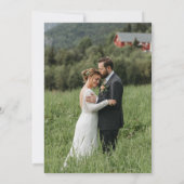 Formal Floral Monogram Crest Wedding (Rückseite)