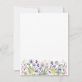 Formal Floral Monogram Crest Wedding RSVP Karte (Rückseite)