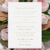 Formal Foil Pressed Calligraphy Elegante Wedding Folieneinladung