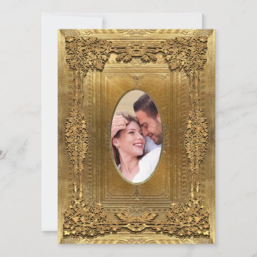 Formal-Foto Hochzeit 5,5 x 7,5 Einladung (Vorderseite)