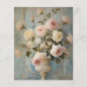 Formal French Floral Bouquet Blue n Pink Classic (Rückseite)