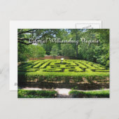 Formal Gardens Williamsburg VA Postkarte (Vorne/Hinten)