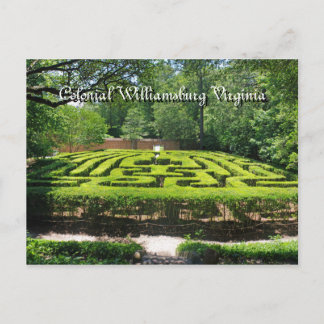 Formal Gardens Williamsburg VA Postkarte