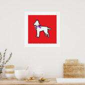 Formal gekleidet mit roter Fliege Poster (Küche)