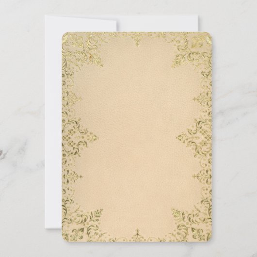 Formal Gold 2025 Graduation Party Einladung (Rückseite)