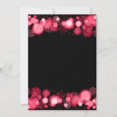 Formal Gold Glam Corporate Holiday Party Red Einladung (Rückseite)