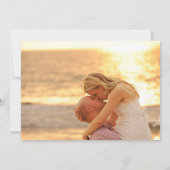 Formal Gold Hochzeitsempfang Einladung (Rückseite)