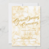 Formal Gold Marble Corporate Grand Opening Einladung (Vorderseite)