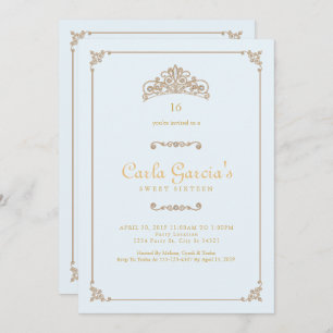Formal, Gold Sweet 16 Einladungen