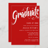 Formal Graduation Party Einladung (Vorne/Hinten)