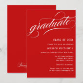 Formal Graduation Party Einladung (Vorne/Hinten)