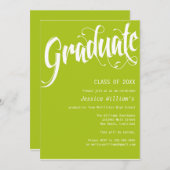 Formal Graduation Party Einladung (Vorne/Hinten)