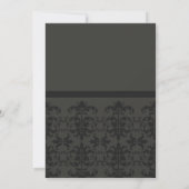 FORMAL-GRAY-DAMASK-CLASSIC-WORKSHOP-EREIGNIS EINLADUNG (Rückseite)