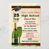 Formal High School Wiedersehen Einladung (Vorne/Hinten)