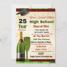 Formal High School Wiedersehen Einladung