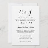 Formal Hochzeit Einladung von Bride-Eltern (Vorderseite)