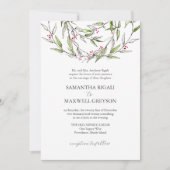 Formal Hochzeit Einladungen Botanische Vegetation (Vorderseite)