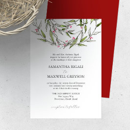 Formal Hochzeit Einladungen Botanische Vegetation
