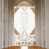 Formal Hochzeitsglanz Gold Rahmen White Wedding Einladung