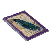 Formal Hochzeitsplaner für antikes Pfau Notizblock (Rechte Seite)