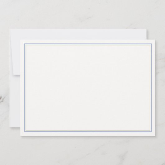 Formal Hydrangeas Wappen Blue Ivory Frame Wedding Save The Date (Rückseite)