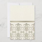 FORMAL-IMITATE SILVER DAMASK CLASSIC WORKSHOP-VERA EINLADUNG (Rückseite)