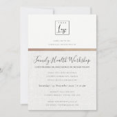 FORMAL IMITATS GOLD GREEN STRIPE LINE WORKSHOP ERE EINLADUNG (Vorderseite)