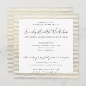 FORMAL-IMITATS SILVER STRIPE LINE-WORKSHOP-VERANST EINLADUNG (Vorne/Hinten)