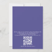 Formal Lavender Eucalyptus Budget QR Code Wedding Einladung (Rückseite)