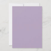 Formal Lavender Eucalyptus Wood Script Wedding Einladung (Rückseite)